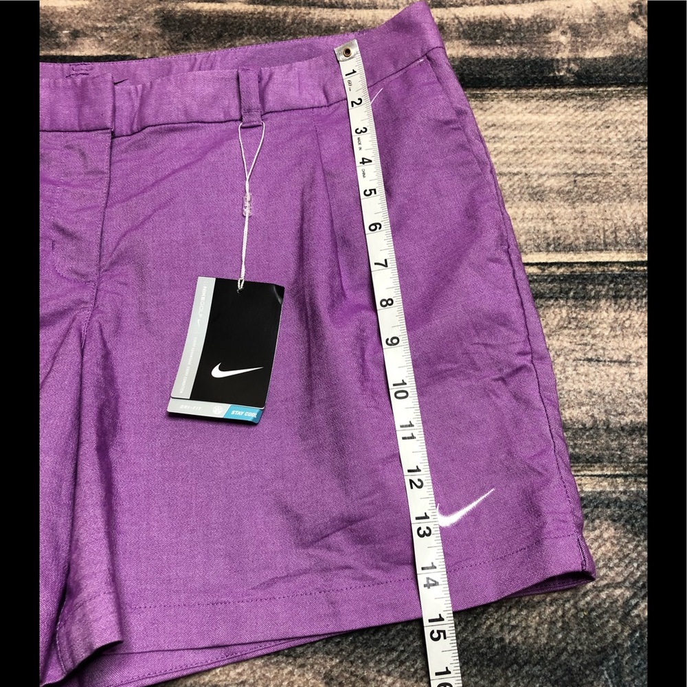 Nike Golf Oxford Shorts Size 14 Purple - Picture 6 of 7